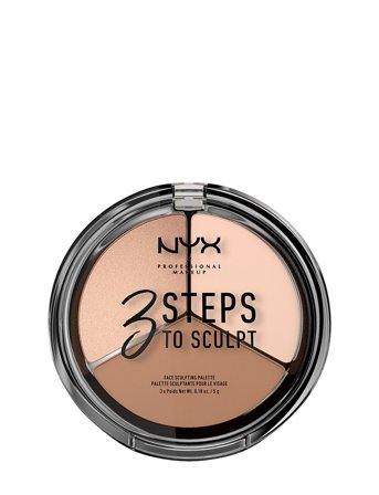 NYX Professional Makeup 3 Steps To Sculpt Face Sculpting Palette - 79G