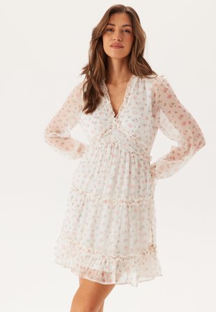 VERO MODA Vmsmilla LS frill short dress Vaatteet