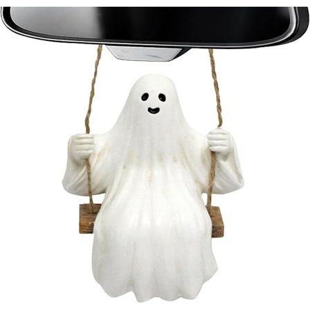Ghost Decor, Ghost Rearview Car Decor - Suspending Charm Halloween -koriste