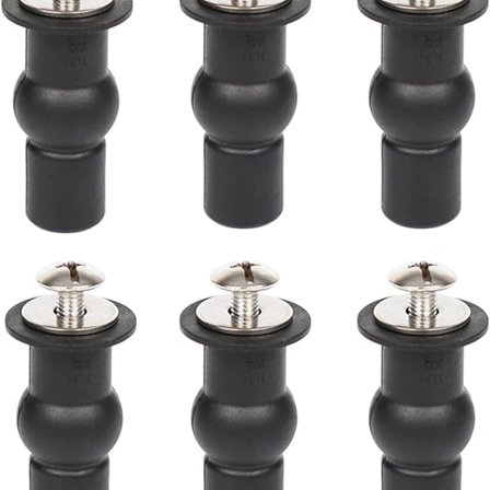 6 kpl wc-istuimen saranat kiinnikkeet wc-istuimen kiinnitys universaali KLB