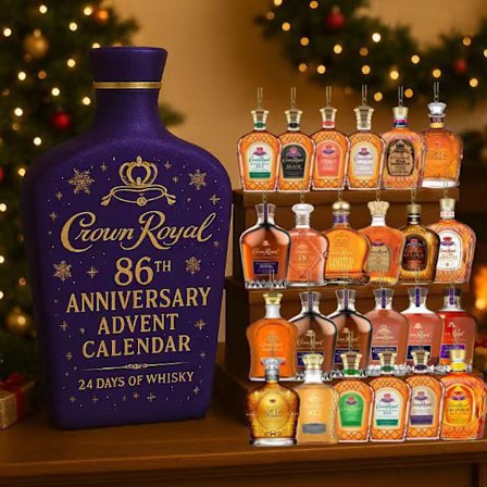 CrownRoyal 86-års jubilæumsudgave Blind Box Jule-nedtællings Blind Box Juletræsdekoration Akrylvedhæng