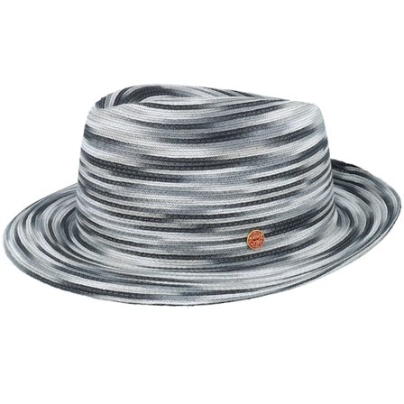 Mayser - Black straw Kapelusz - Maleo soft hats Black/White Straw Hat @ Hatstore