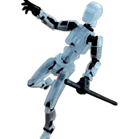 T13 Action Figur, Titan 13 Action Figur med 4 typer våben og 3 typer hænder, 3D-printet multi-leddet bevægelig T13 Action Figur