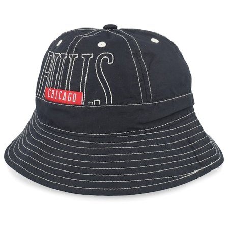 Mitchell & Ness - NBA Zwart bucket Hoed - Chicago Bulls Contrast 6 Hwc Black Bucket @ Hatstore