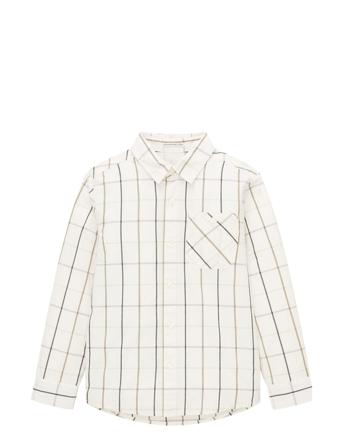 Checked Shirt With Pocket Shirts Long-sleeved Shirts Hvit Tom Tailor*Betinget Tilbud