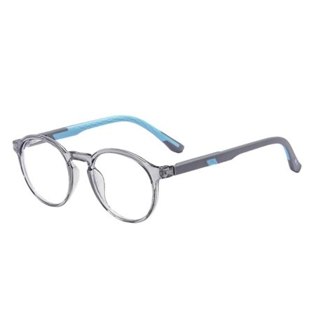 Lasten anti-siniset vaaleat lasit pyöreät silmälasit 5 5