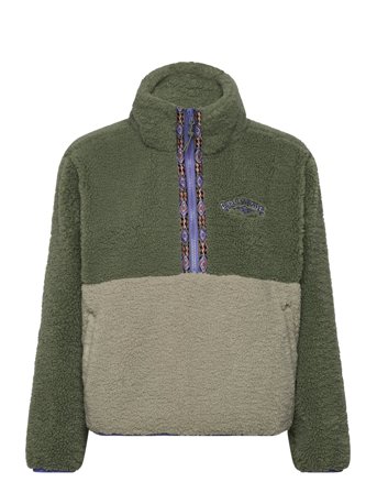 Horizon Mock Neck Half Zip Flc Khaki Billabong