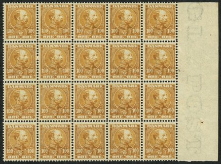 Danmark - AFA 51 postfrisk i 20-blok