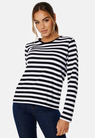 Pieces Kamille LS Blouse Princess Blue Stripe Klær