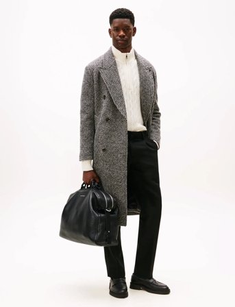 Tommy Hilfiger Th Premum Leather Duffle - Black - ONE SIZE