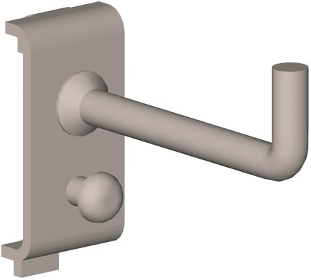 Treston 85322651 Opphengskrok R3, 5-pakning 50 x 60 mm, Garasjeinnredning & oppbevaring