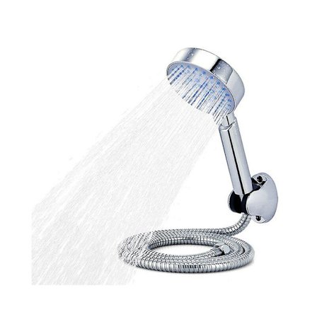 5 lägen justerbart handduschmunstycke regnduschhuvud 3,93 tum rund panel vattensnål duschhuvud (lila)