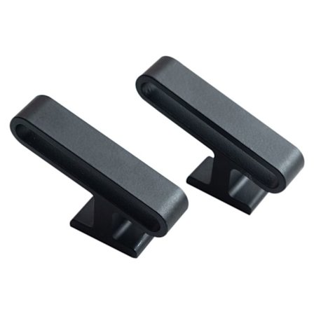 2stk Gardin Holdback Monterte Metallkroker SORT