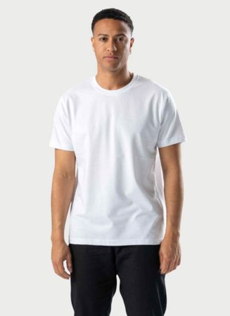 TeeShoppen Vanlig T-shirt T-shirts Herr Vit S