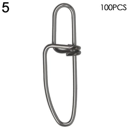 100 st/lot Fiske Hängande Snap Barrel Swivel 5 5 5