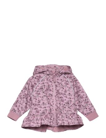 Nmfalfa08 Softshell Jacket Flower Fo Pink Name It