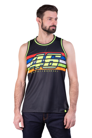 Topp VR46 Stripes Svart XS/S