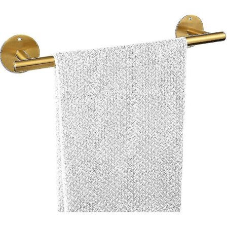 Selvklæbende Håndklædeholder, 40 cm Rustfrit Stål Enkelt Håndklædeholder Badeværelse Køkken Håndklædeholder (guld)