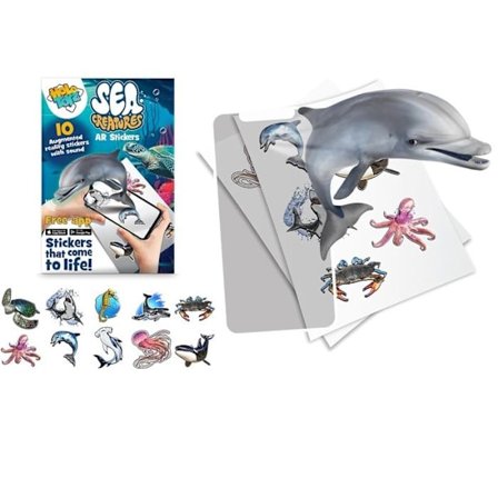 HOLO TOYZ HAVDYR klistermærker AR interaktiv 10 klistermærker i augmented reality med lyd