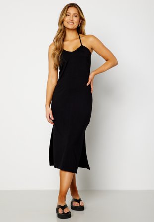 BUBBLEROOM Noor halterneck dress Black Klær