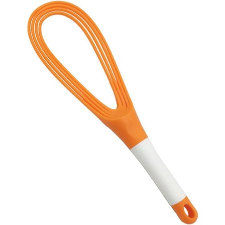 Twist Piskeris, fladt ballonpiskeris i plastik til køkkenet, tyk trådpisker til æg, skummer, pisker og rører