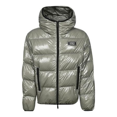 Dsquared2, Down Jackets Grijs, Heren, Maat:XL