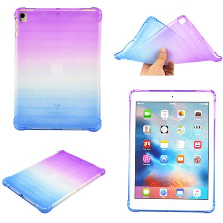 SKALO iPad 10.2 Gradient TPU Cover - Lilla-Blå