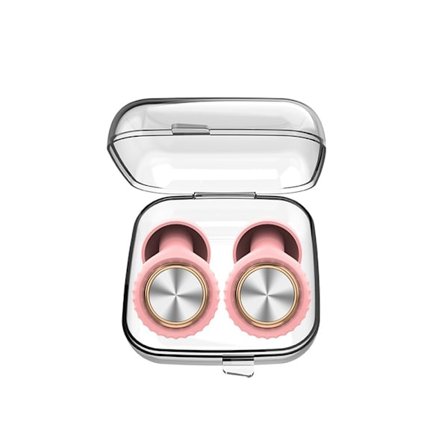 CD-textur C2 Brusreducerande Öronproppar - Rosa/Silver Standardversion: Förbättrad sömn och koncentration med effektiv b