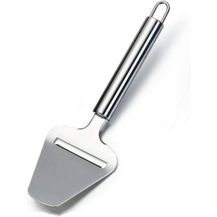 Ostehøvl i rustfrit stål til at producere tynde og jævne skiver - Lige og let at gribe ostehøvl til køkkenmad - Osteskærer til blok