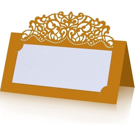 Guld bordplaceringskort 50 stk. navnelapper til bord fødselsdag bryllupsfest gave