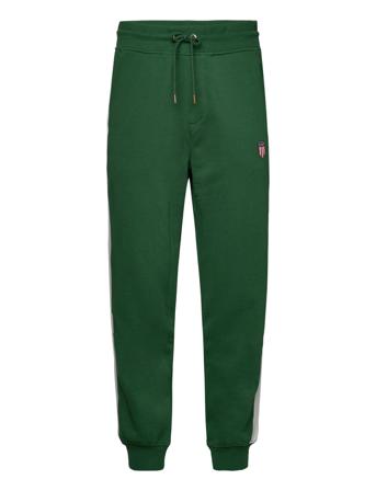 D1. Banner Shield Pants Sweatpants Mjukisbyxor Grön GANT