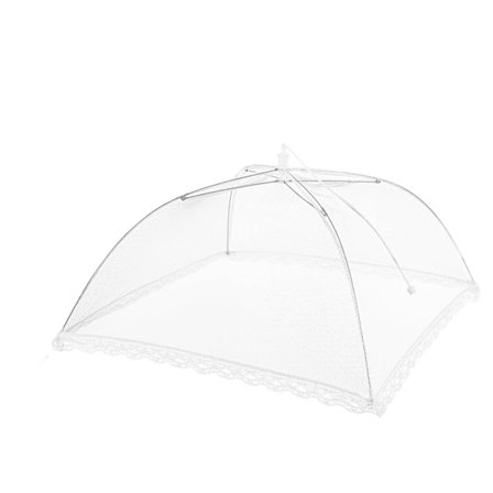 (6 Pakk) Pop Up Utendørs Piknik Nett Matdeksel Telt for Utendørs og Camping Mat Nett Deksel Gjenbrukbar og Sammenleggbar 17 x 17 Tommer