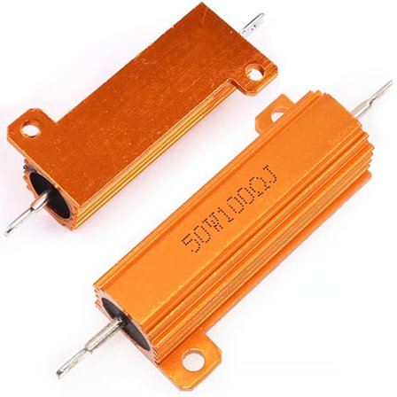 Motstand med Kjøleribbe 50W 8 Ohm Canbus – LED Feilfjerning | Aluminiumhus | Reservedel for Audi, VW