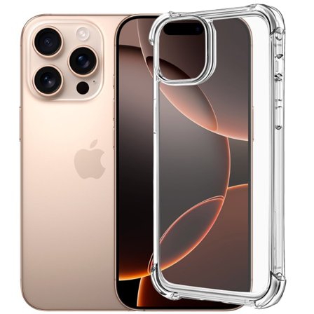 iPhone 16 Pro Max Skal - Extra Stöttåligt och Slitstarkt Transparent