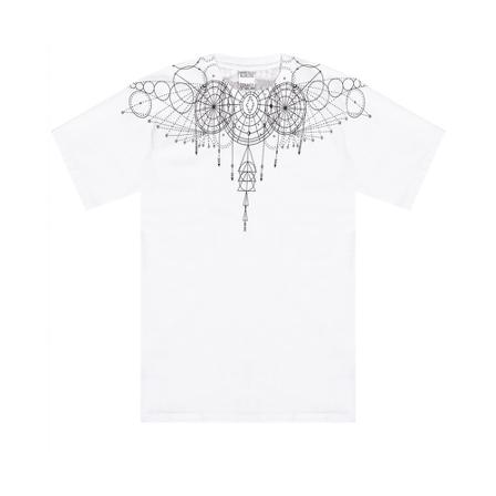 Marcelo Burlon Printed T-shirt Hvid, Herre T-shirts