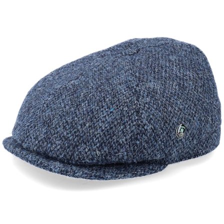 City Sport - Ble flatcap Czapka Z Daszkiem - Sixpence Blue Flat Cap @ Hatstore
