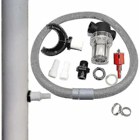 70 % alennus -70 % alennus -sadevedenkerääjä, syöksytorven sadevedenkerääjä 110 mm, liitäntäputkella, suodattimella, sadevedenkerääjä kiinnitettäväksi