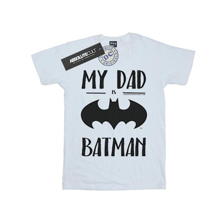 DC Comics Girls Batman Min Pappa Är Batman Bomull T-shirt 7-8 År