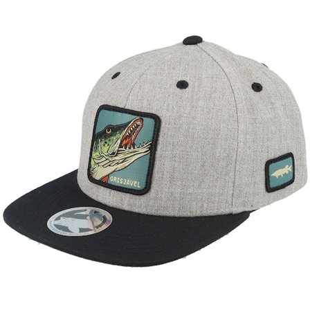Kinder Skillfish - Grau snapback Cap - Kinder Grisjävel Heather Grey/Black Snapback @ Hatstore