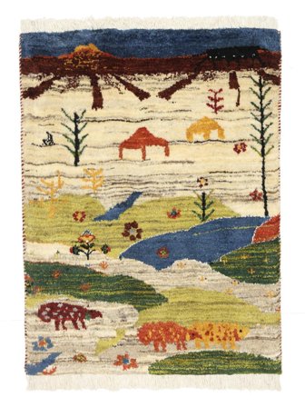 Piccolo Gabbeh Tappeto 64X87 Lana