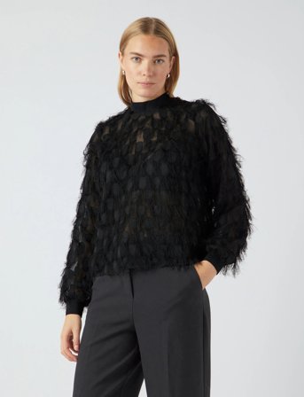 YAS Yasdio Ls Top - Black - 38