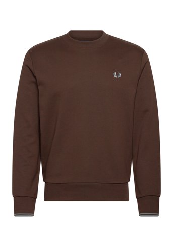 Fred Perry Crew Neck Sweatshirt - Brown - XXL