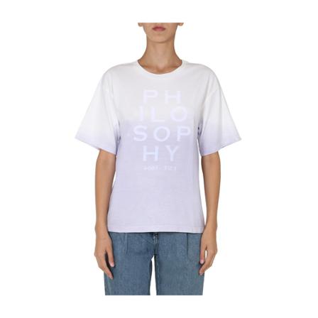 Philosophy di Lorenzo Serafini Crew Neck T-Shirt Hvid, Dame T-shirts