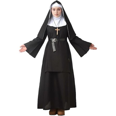 Nonne Kostyme Nonne Antrekk for Halloween Cosplay