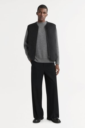 Soft Goat - Men's Vest - Cashmere jacket - L - Charcoal