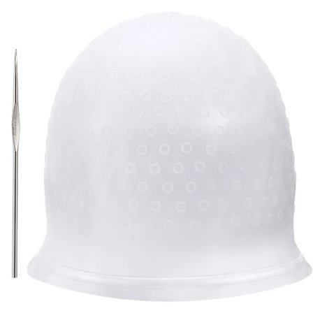 Silikonhätta för slingor, slinga hätta med nål, slinga hätta för färgning av hår