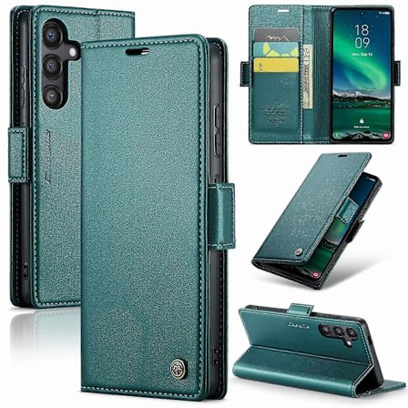 For Samsung Galaxy S24 FE Etui CASEME 023 Serie RFID Blokkering Blank Stativ Telefondeksel