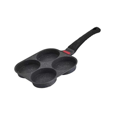 Stegepande til spejlæg, 4 kopper, non-stick, til morgenmad, restaurant, køkkengrej