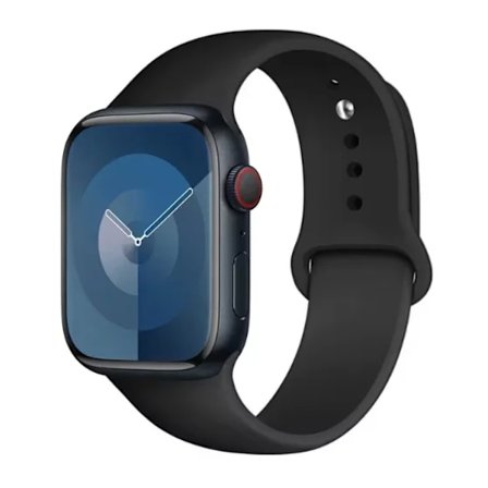 Lämplig för Apple Watch Smart Watch Iwatch3/4/5/6/7/8/Se Generation Ultra Klockarmband Fritt Justerbart Enfärgat Silikon M