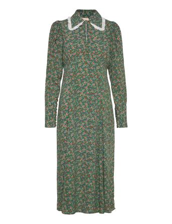 Autumn Collar Dress Knælang Kjole Multi/mønstret By Ti Mo